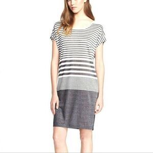 VINCE Variegated Stripe T-Shirt Dress